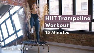 15 Minute LowImpact Rebounder HIIT Workout  Good Moves  WellGood [upl. by Artemed]