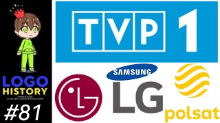 Logo History 81 LG TVP1 Polsat amp Samsung [upl. by Artinek702]