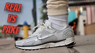 Nike Vomero 5 Photon Dust Real VS Fake On Foot review comparison [upl. by Aihsi]