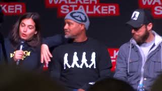 Walker Stalker London 2018 Panel Alanna Masterson Seth Gilliam and Ross Marquand [upl. by Dlarej]