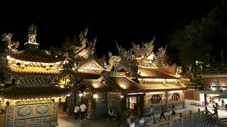 Hongludi Nanshan Fude temple  Best night view of Taipei Taiwan [upl. by Alekal]