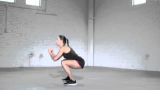 Nike Training Club with Nike Master Trainer Marie Purvis 4 Squat Flip [upl. by Nirtak]