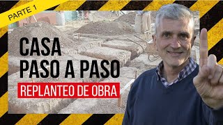 📐👷 Construcción de una CASA Paso a Paso  Cómo Hacer un Replanteo de Obra [upl. by Mitch]