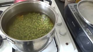 Vegan Dried Marrowfat Pea Potato and Pattison Squash Soup Vegan Rastafarian Cooking 22 [upl. by Neved]