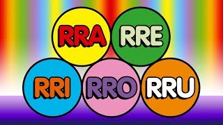 RRA RRE RRI RRO RRU  CRIANÇAS INTELIGENTES  A E I O U  BRASIL  PORTUGUÊS [upl. by Fletch]