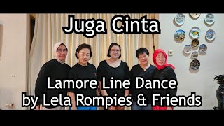 Juga Cinta Lamore Line Dance by Lela Rompies amp Friends [upl. by Ayn]