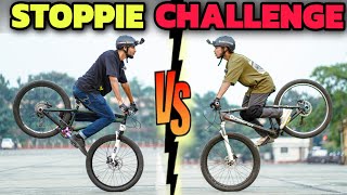 EPIC STOPPIE CHALLENGE  Cycle Stunt [upl. by Nevarc]