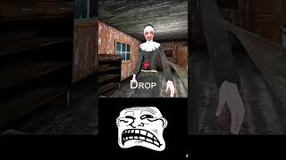 Evil nun Granny Shocked Troll Face granny troll face edit funy Short horror game gaming [upl. by Anaeco351]