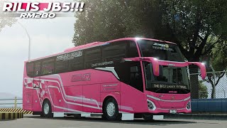 MOD BUSSID TERBARU  MOD JB5 SHD HINO RM 280 AS X FM [upl. by Ssac710]