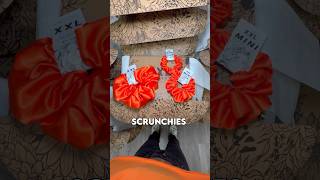 Help name this SCRUNCHIE pt 3 👀🧡🎃 scrunchies handmadewithlove smallbusiness [upl. by Irtimd667]