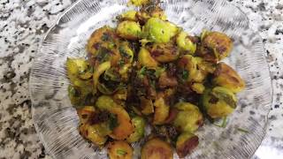 Brussel sprouts currybrussel sprouts fry in telugu [upl. by Borchers]