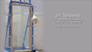 Tempered Glass Impact Test [upl. by Johnstone]