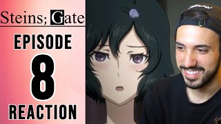 SteinsGate Episode 8 Reaction  READING STEINER [upl. by Anaujit127]