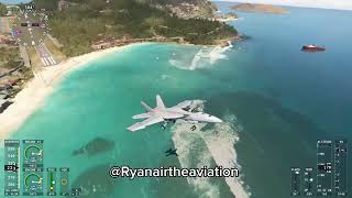 Take off all planes in St Barts ¡NEW MSFS2020 video plane takeoff msfs2020 entertainment [upl. by Yenahpets]