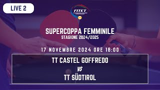 LIVE 2  SUPERCOPPA F 202425  Castel Goffredo  TT Südtirol [upl. by Birdie]