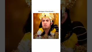 Marriages of Kuru Dynasty 💓viralvideo love trending krishnastatus mahabharat ytshorts [upl. by Vanhomrigh]