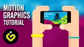 Motion Graphics After Effect Motion Graphic Tutorial Hands With Phone [upl. by Llerej151]