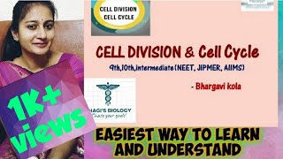 Cell division amp cell cycle class 11 NCERT by Bhargavi kola [upl. by Enywad]