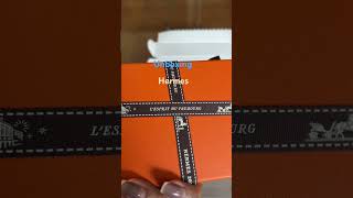 hermes mini H necklece unboxing new 2024 [upl. by Shanney]