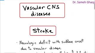 Systemic pathology 21  CNS 4 vascular brain lesions  DRSAMEH GHAZY [upl. by Eelahc613]