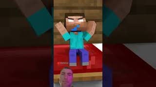 Herobrines child and father Minecraft animations Reaction [upl. by Eanil]