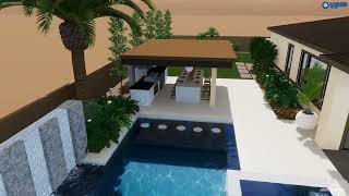 Straight Lines Pool and Spa 600sq [upl. by Naashom46]