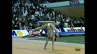 1988 USSR Gymnastics Gala in ESP Valeri Liukin FX [upl. by Ahsikyw179]