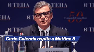 Carlo Calenda ospite a Mattino 5 [upl. by Seys984]