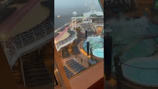 Atlantic Storm Rocks Voyager Of The Seas [upl. by Servais596]