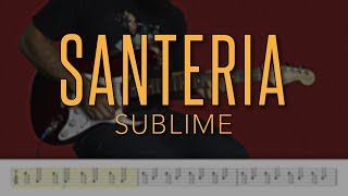 Santeria  Sublime HD Guitar Tutorial With Tabs [upl. by Barcot389]