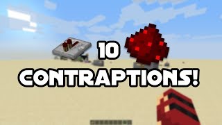 10 Redstone contraptions and how to build them Minecraft 114 [upl. by Ohnuj]