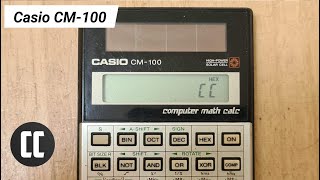 Casio CM100 Computer Math Calculator from 1986 [upl. by Eilra962]