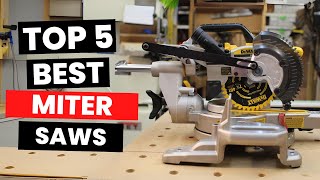 Top 5 Best Miter Saws 2024 [upl. by Aitetel]