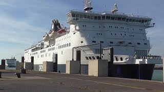 PampO Ferries and DFDS Seaways at Calais ferry port [upl. by Dnar]