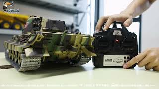 Henglong 116 70 Mainboard German King Tiger RTR RC Tank 3888AMetal tracks sprocketsidlerbarrel [upl. by Acihsay]