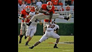 Knowshon Moreno hurdles central michigan player widescreen 60fps [upl. by Caye847]