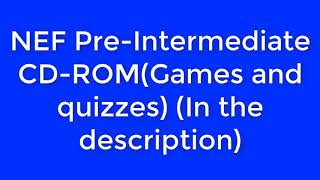 New English File PreIntermediate CDROM Games and Quizzes [upl. by Ernaline]