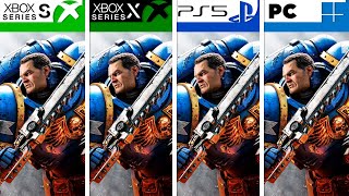 Warhammer 40000 Space Marine 2  PS5  Xbox Series SX  PC  Graphics Comparison [upl. by Raina]