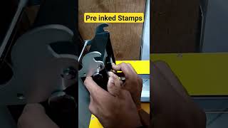 how to Pre inked Stamps work preinkstamprefill youtubeshorts [upl. by Drawdesemaj]