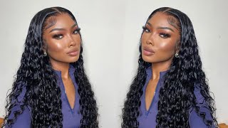 THE PRETTIEST 😍 Loose Deep Wave Frontal Wig Install  Best Curly Hair For Fall  Ft Wiggins Hair [upl. by Ahsiena]