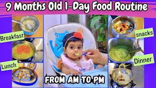 What my 9 months old eats in a Day  Babys Daily Meal Prep amp Formula Milk Routine [upl. by Aleinad]