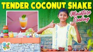 Tender Coconut 🥥Shake🍧Miniature cooking  Inis Galataas  shake summerspecial [upl. by Aicert]