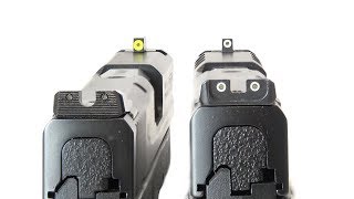 NRA Gun Gear of the Week Shield v Shield—Sights [upl. by Atnima]