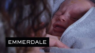 Emmerdale  Chas and Paddy Have a Healthy Baby Girl [upl. by Ahsinhoj]