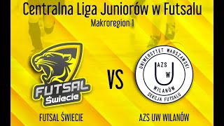 Centralna Liga juniorów w Futsalu Futsal Świecie vs AZS UW Wilanów 16112024 [upl. by Amoeji]