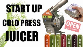 START UP COLD PRESS JUICE BUSINESS COMMERCIAL JUICER BIO MINI [upl. by Imaj376]