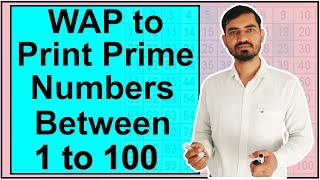 Program to Print All Prime Numbers between 1 to 100 in Java by Deepak [upl. by Llehcal]