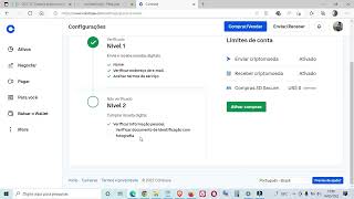 Como verificar o perfil na coinbase 2022 [upl. by Kingsbury]