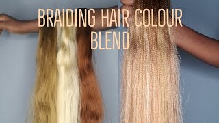 braiding hair custom colour blend blending colours 6132730 [upl. by Notrub]