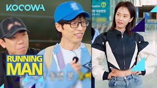 Young Ji Hyo shows a little belly for her airport look  KOCOWA  Running Man E650  ENG SUB [upl. by Sedgewake]